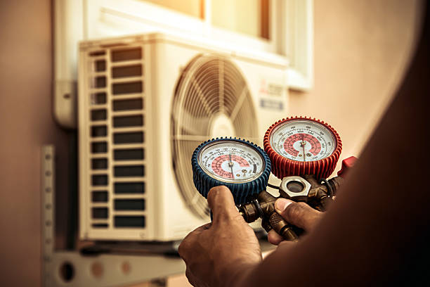 Professional Hvac technician working in Harrison, NY